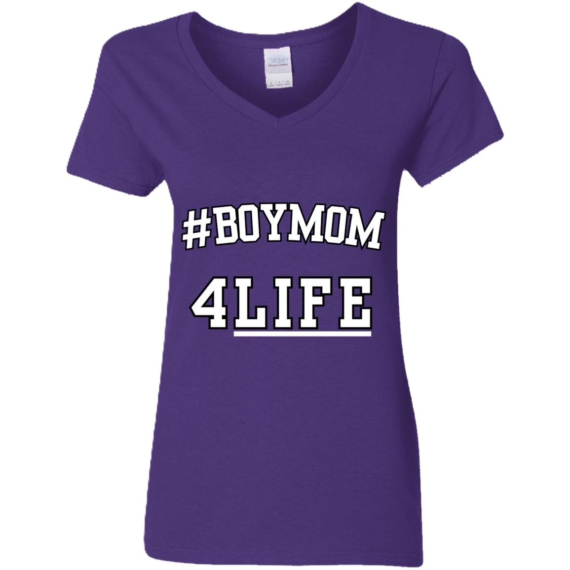 #BoyMom4Life V-Neck Tee