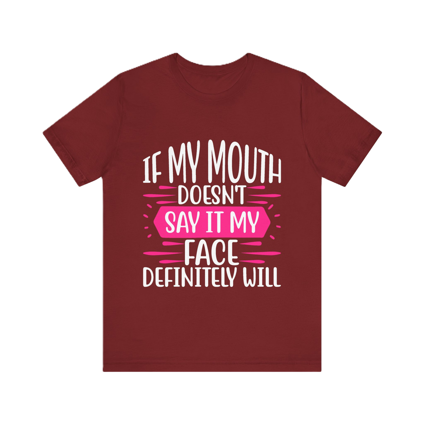 If My Face Could Talk – Bold Women’s Graphic Tee in Black, White, or Silver