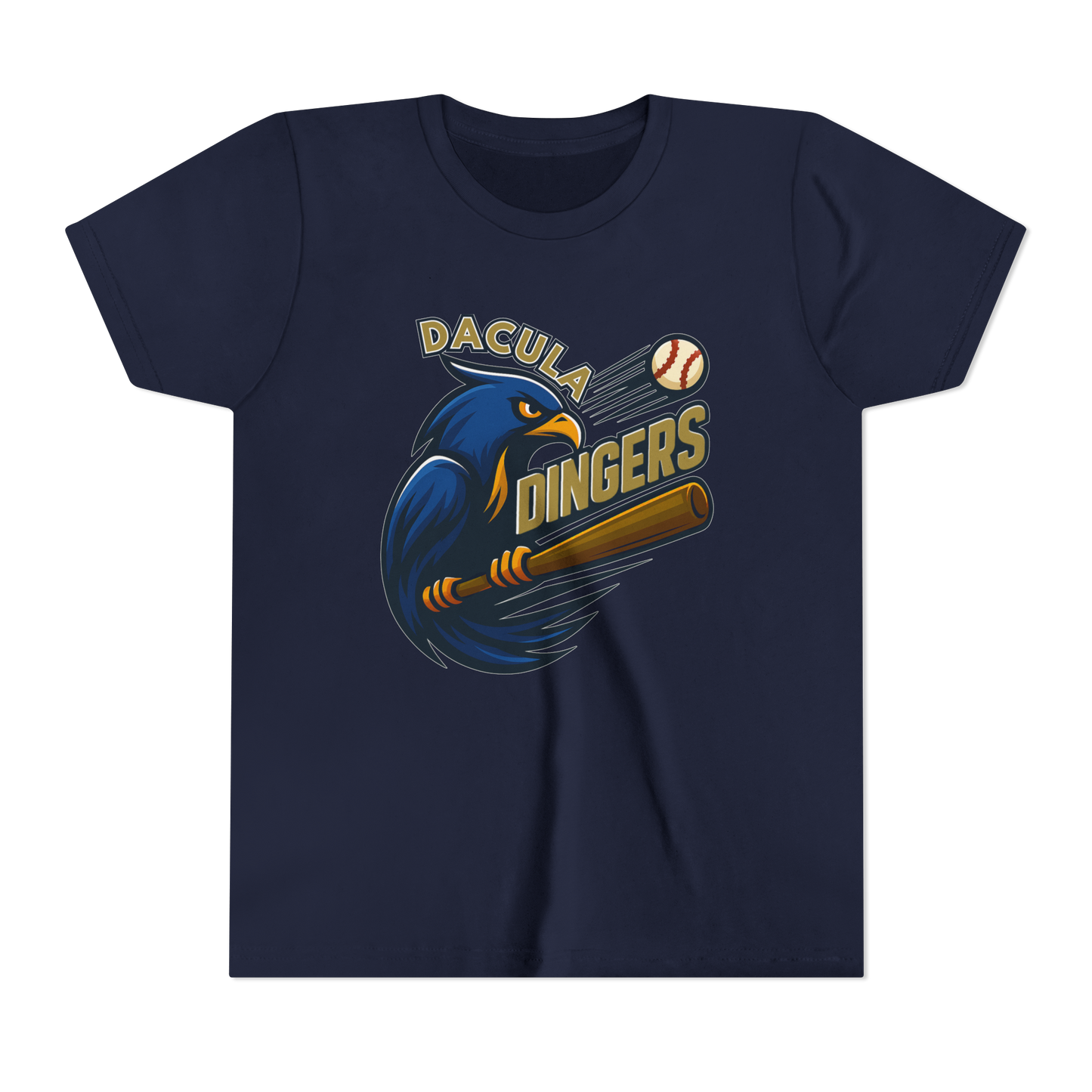 Kids’ Dacula Dingers Custom Baseball Tee