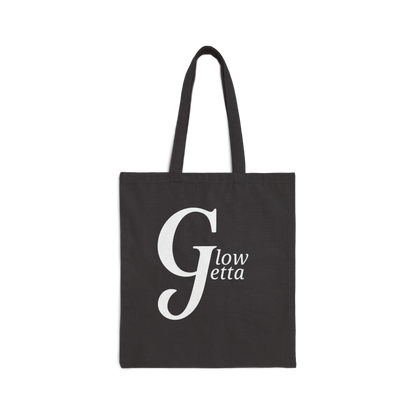 Glow Getta Tote Bag | Black-Owned Empowerment Bag | Reusable Canvas Bag for Women | Natural or Black | Gift for Her