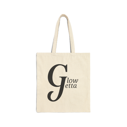 Glow Getta Tote Bag | Black-Owned Empowerment Bag | Reusable Canvas Bag for Women | Natural or Black | Gift for Her
