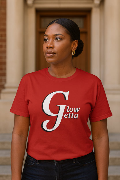 The Luxe Glow Tee – Signature 3D-style Glow Getta Shirt for Bold, Effortless Style