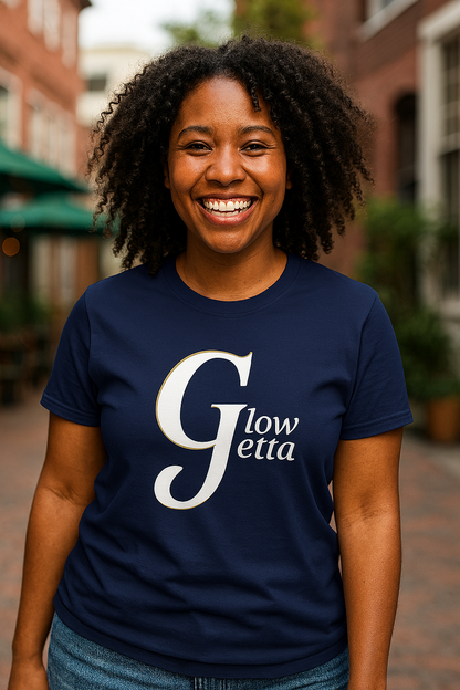 The Luxe Glow Tee – Signature 3D-style Glow Getta Shirt for Bold, Effortless Style