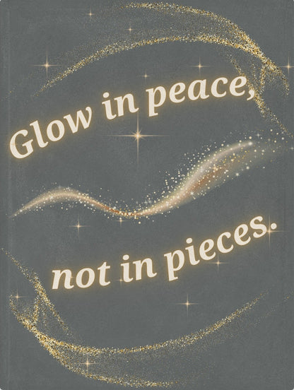 Glow in Peace™ Luxe Throw Blanket – Soft Minky Comfort for Meditation, Healing, Self-Care & Gifts – Charcoal Gray