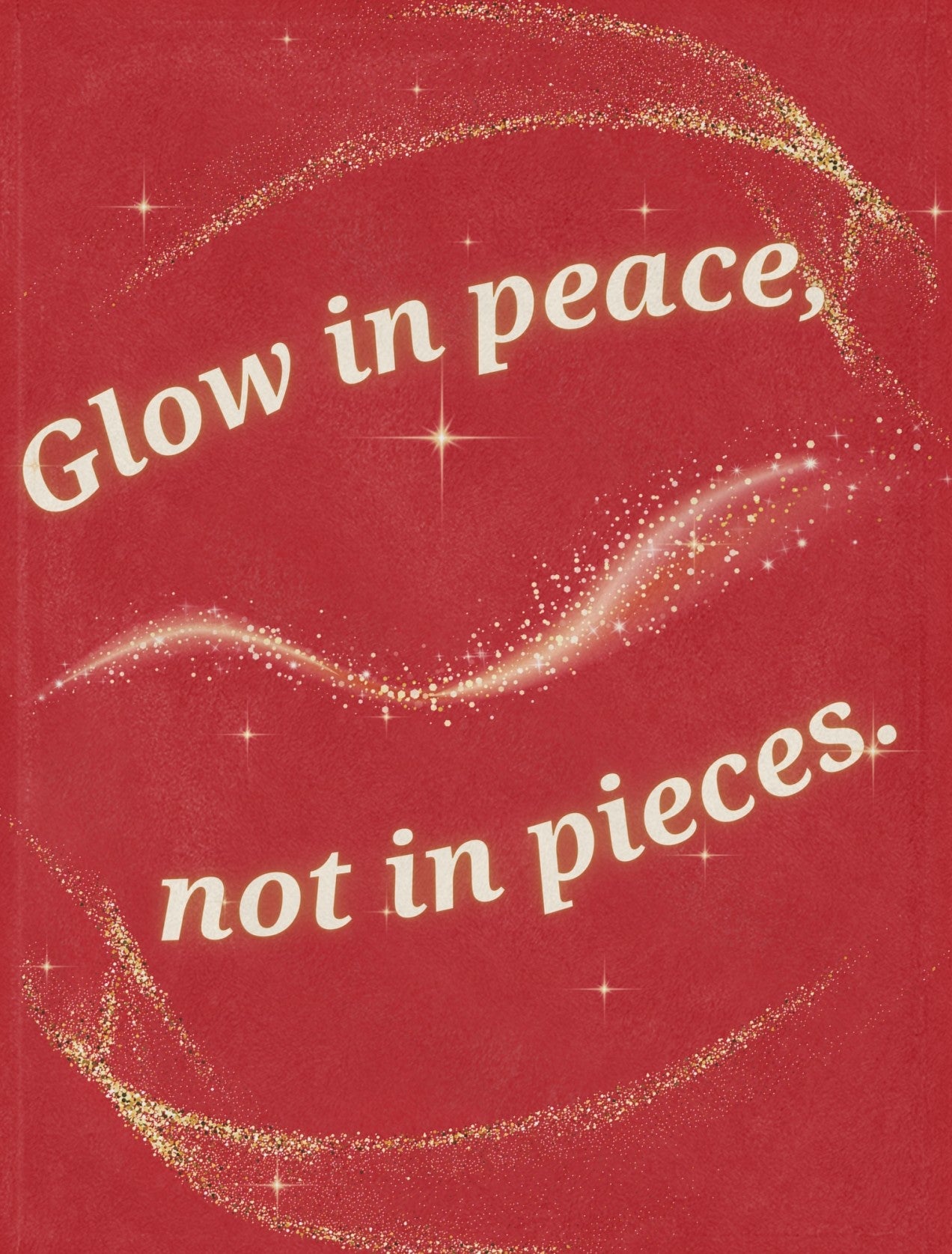 Glow in Peace™ Luxe Throw Blanket – Soft Minky Comfort for Meditation, Healing, Self-Care & Gifts – Deep Red