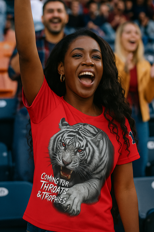 Women's Red Jersey – "Coming for Throats & Trophies" (PHILLIPS 17 - Sample)