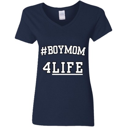 #BoyMom4Life V-Neck Tee