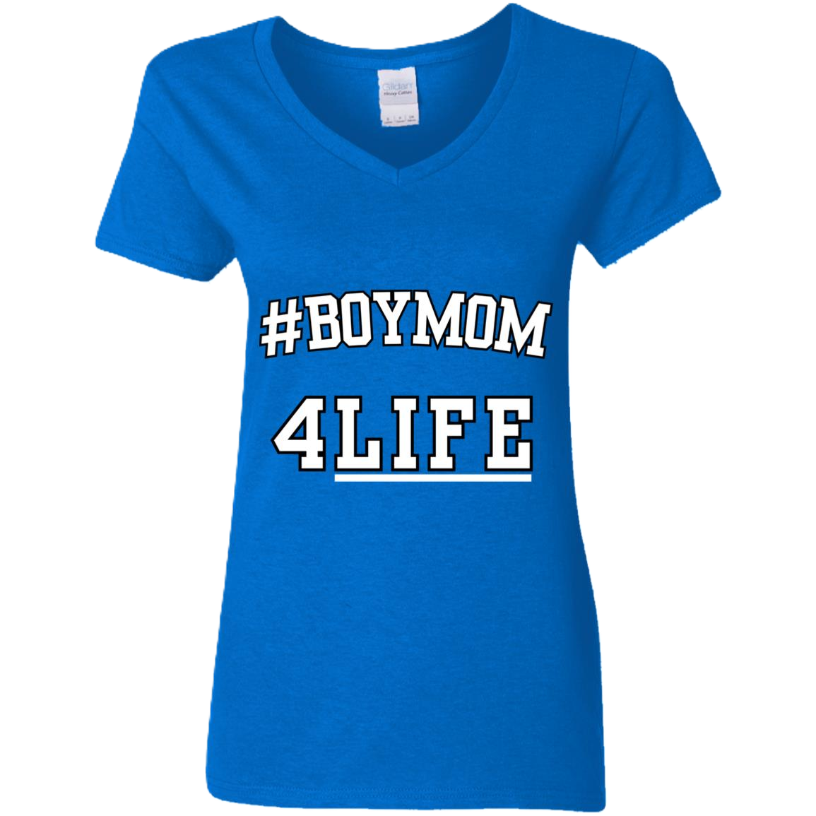 #BoyMom4Life V-Neck Tee