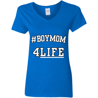 #BoyMom4Life V-Neck Tee