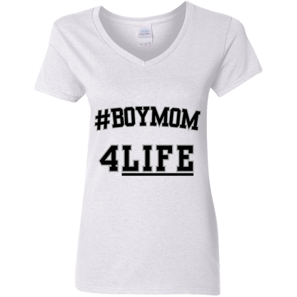 #BoyMom4Life V-Neck Tee