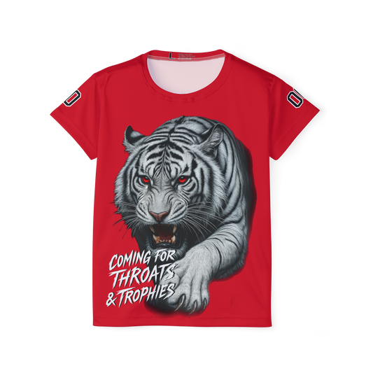 Women's Fan Jersey - Black & Red Tiger