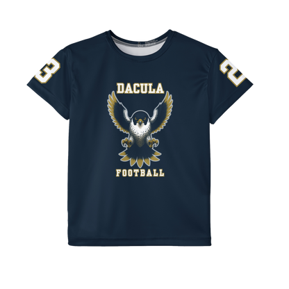 Kid's Fan Jersey – White & Navy Falcon