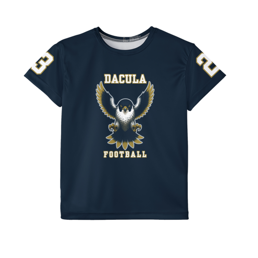 Kid's Fan Jersey – White & Navy Falcon