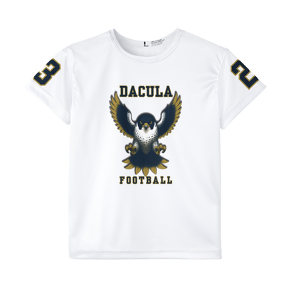 Kid's Fan Jersey – White & Navy Falcon