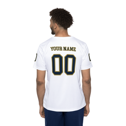 Men's Fan Jersey – White & Navy Falcon
