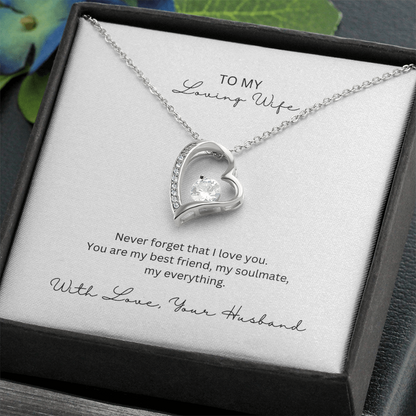 To My Wife Necklace With Personalized Message Card, Gifts for Her, Mother's Day Gifts, Summer Jewelry, Mother's Day Gift, Christmas Gift