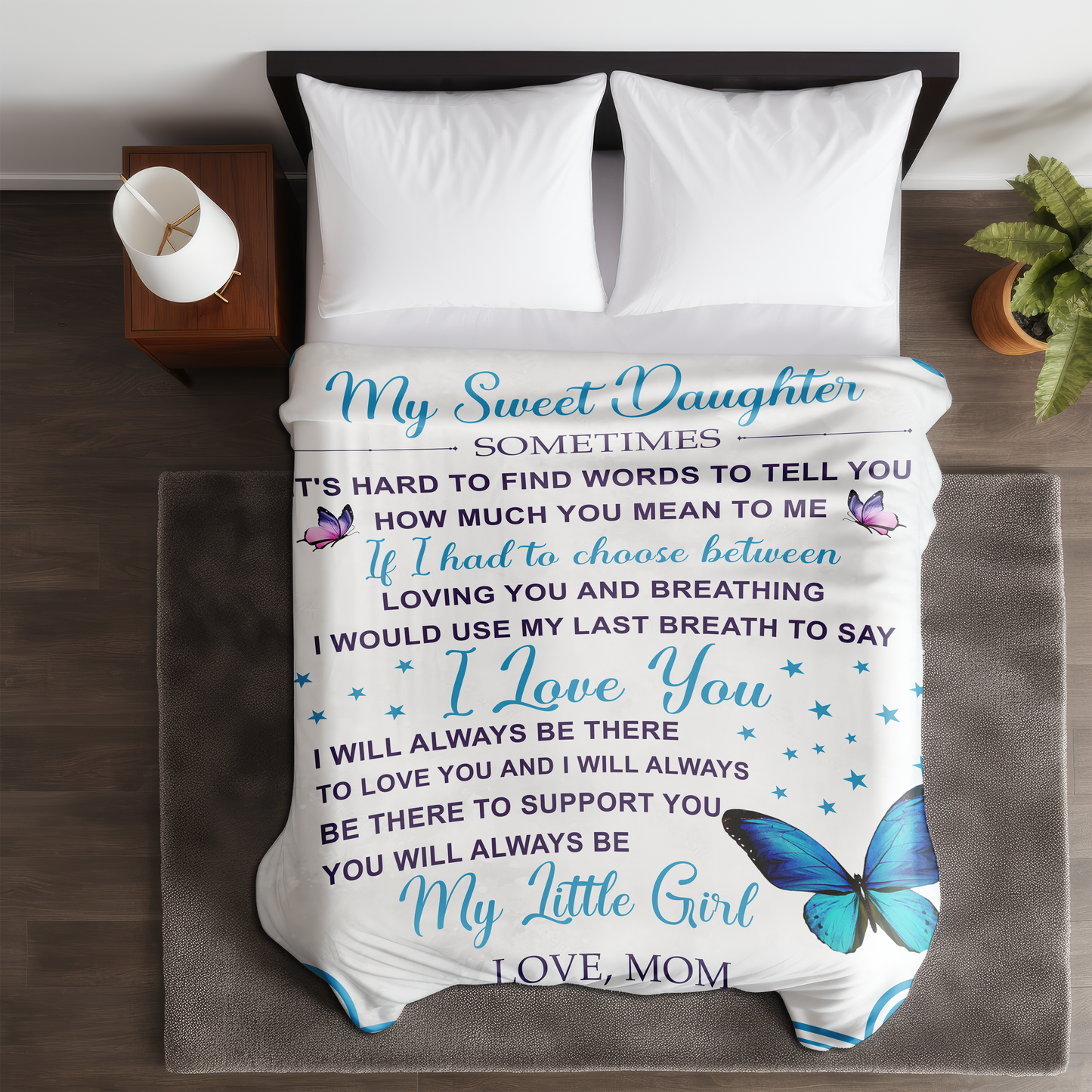 My Sweet Daughter | Fleece Blanket