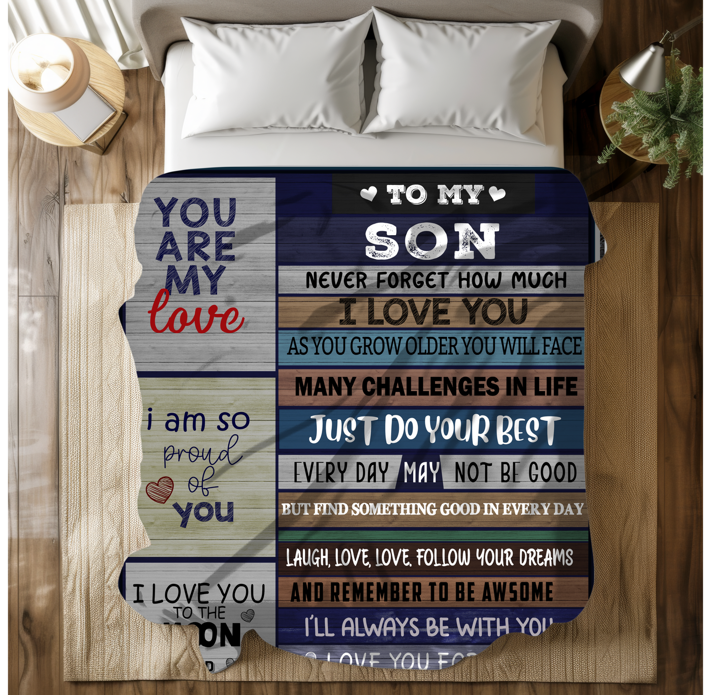 To My Son | Fleece Blanket